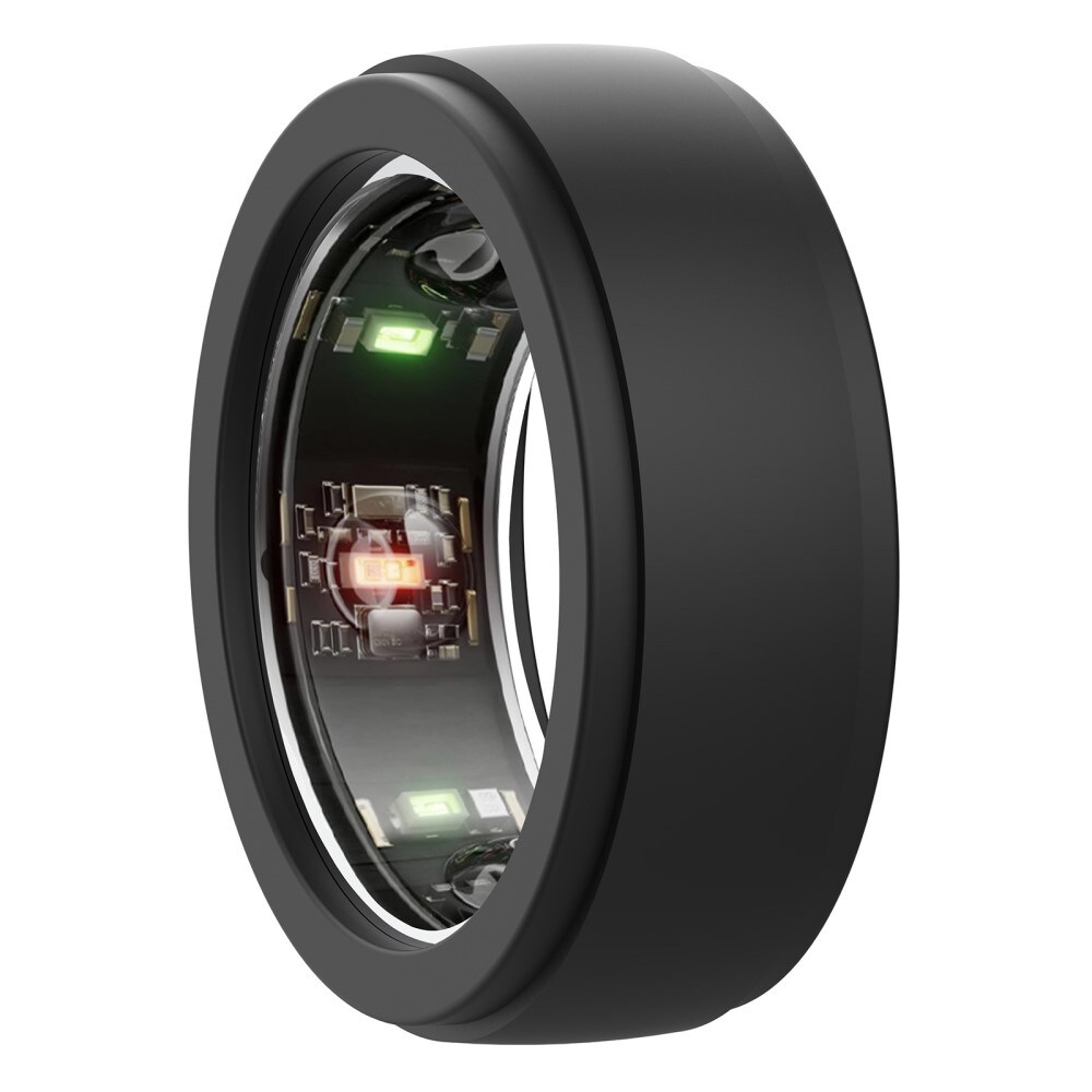 Samsung Galaxy Ring  silikonecover til str. 10-13, Sort