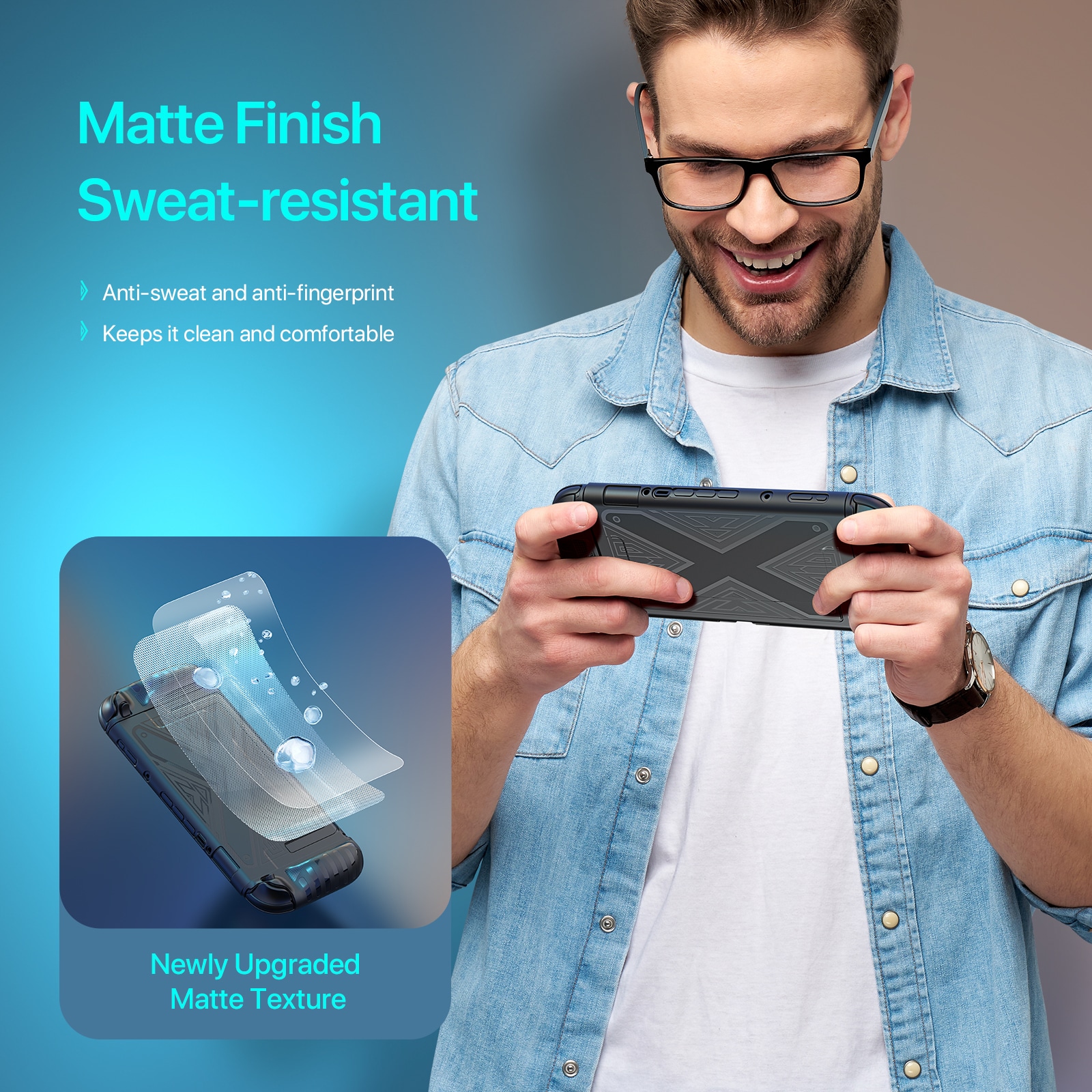 Nintendo Switch 2 Beskyttende cover med greb, Sort