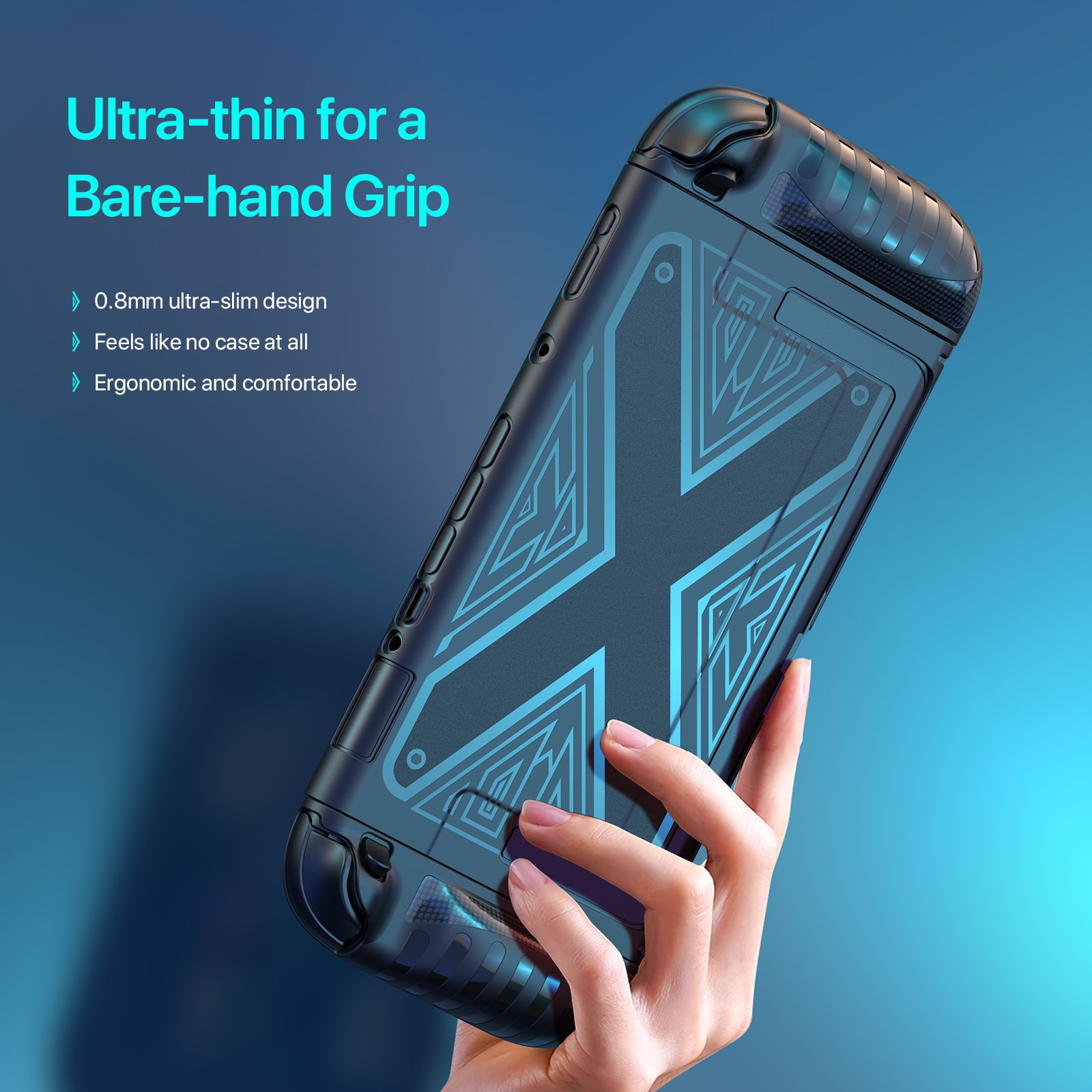 Nintendo Switch 2 Beskyttende cover med greb, Sort