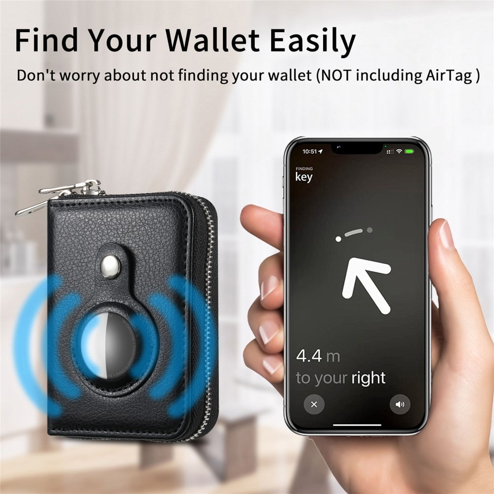 Apple AirTag RFID-pung, Sort