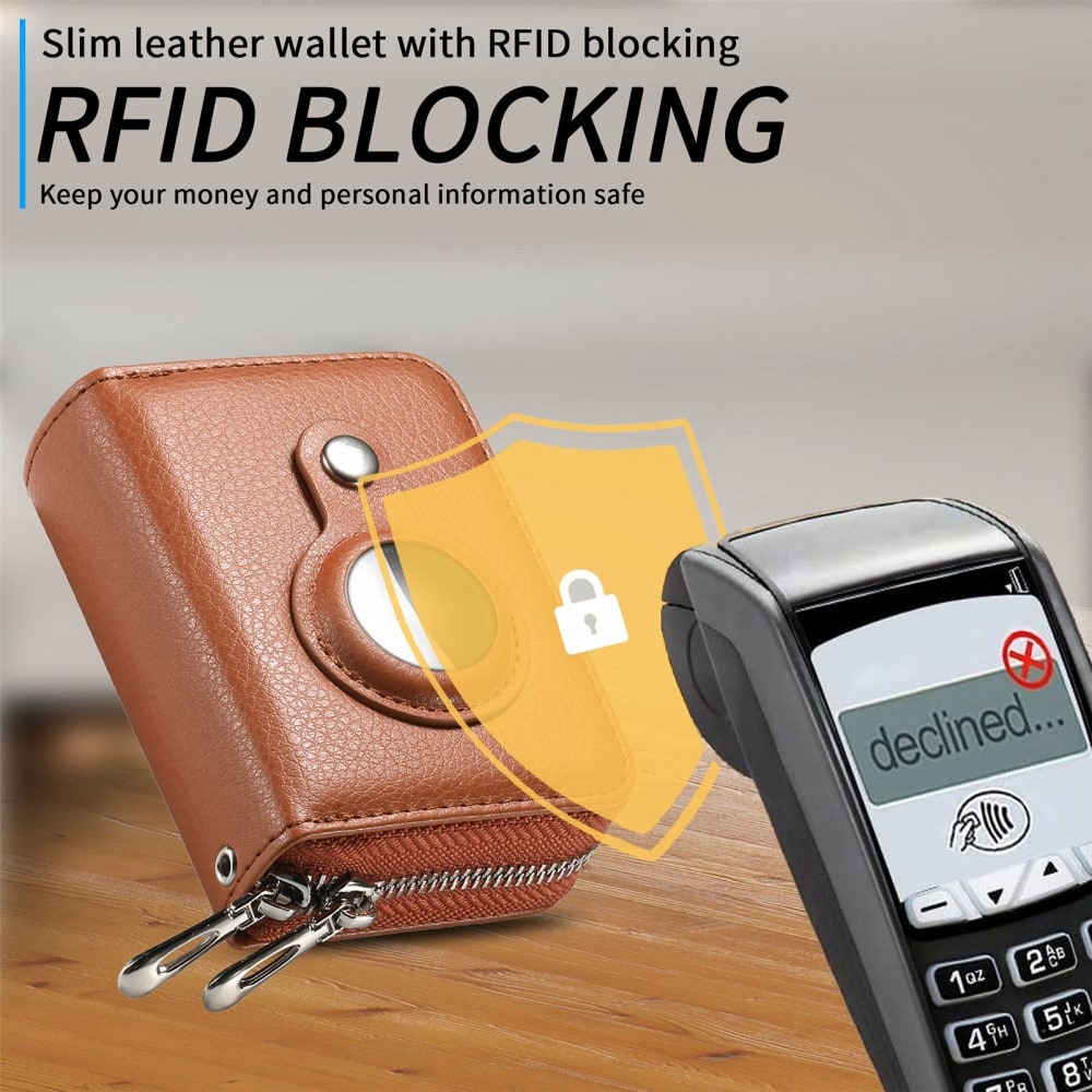 Apple AirTag RFID-pung, Brun
