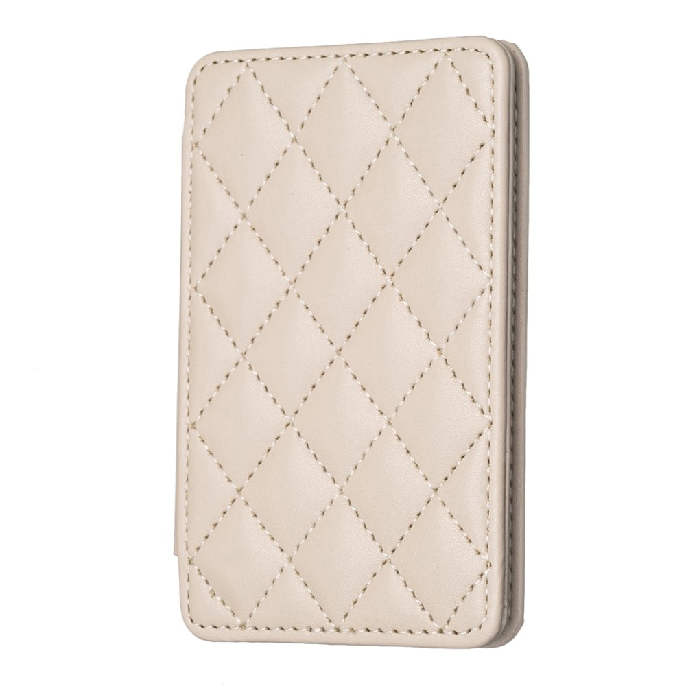 Quiltet kortholder, Beige