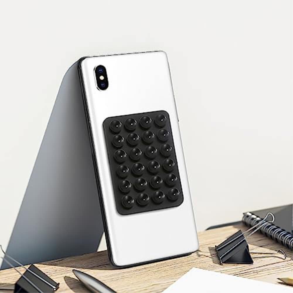 Mobilholder med sugekop og tape, Lyserød