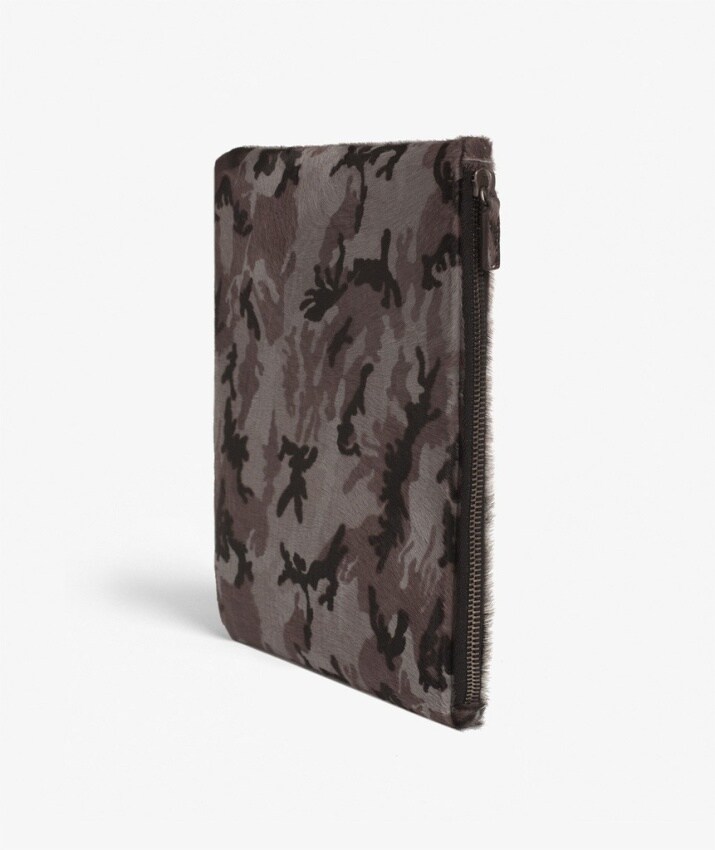 Small Clutch Pony Military Grey