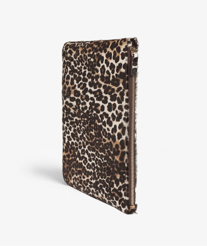 Small Clutch Pony Leopardo White
