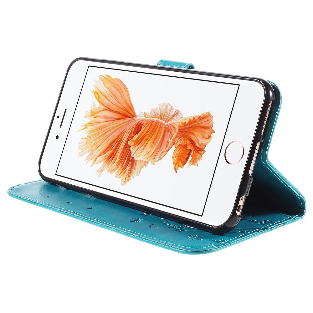 iPhone 6/6S Mobiletui med sommerfugle, Blå
