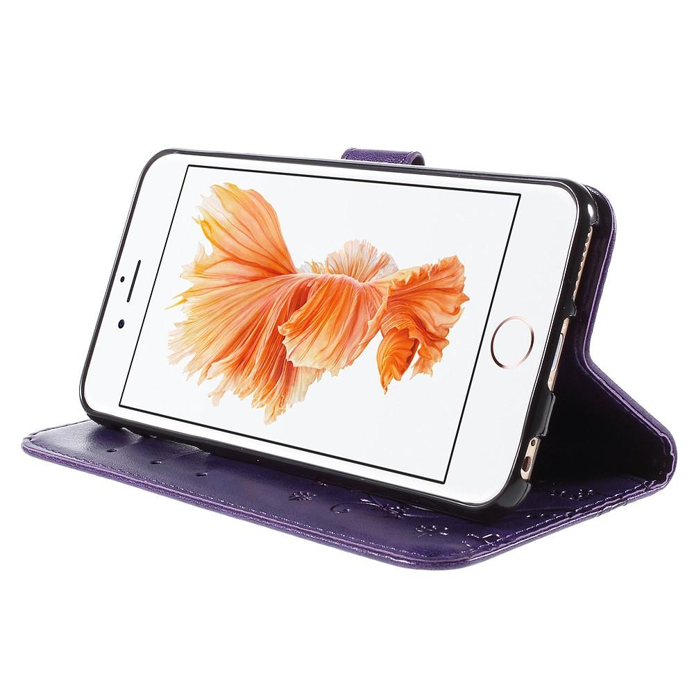 iPhone 6/6S Mobiletui med sommerfugle, Lilla