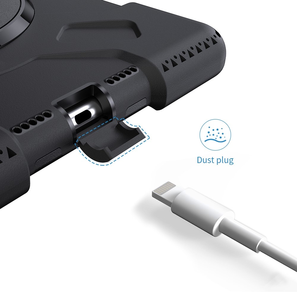 Apple iPad Pro 9.7 1st Gen (2016) Robust hybridskal med skulderrem Sort