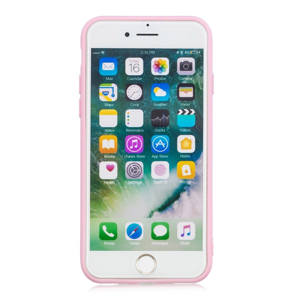 iPhone 7 Mobilcover i TPU, Lyserød