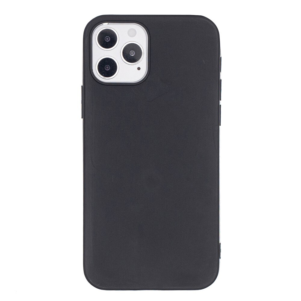 iPhone 12/iPhone 12 Pro Mobilcover i TPU, Sort