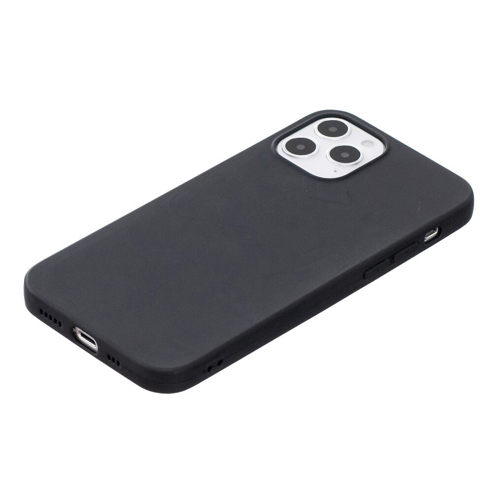 iPhone 12/iPhone 12 Pro Mobilcover i TPU, Sort