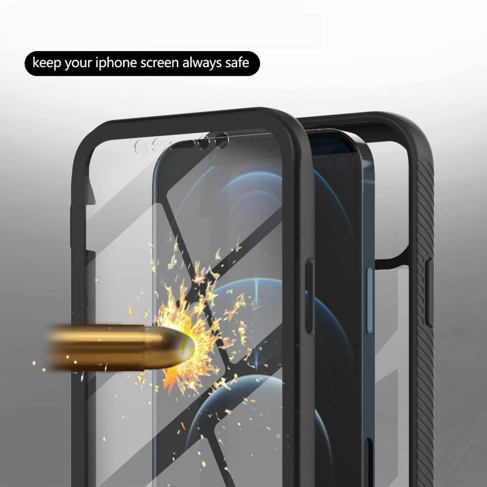 iPhone 12 Pro Max Mobilcover Full Protection, Sort