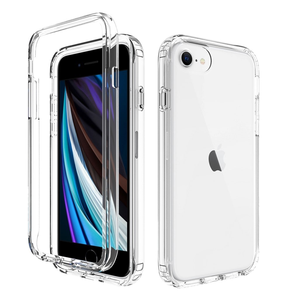 iPhone SE 2022 Stødsikkert mobilcover med beskyttelsesramme Gennemsigtig