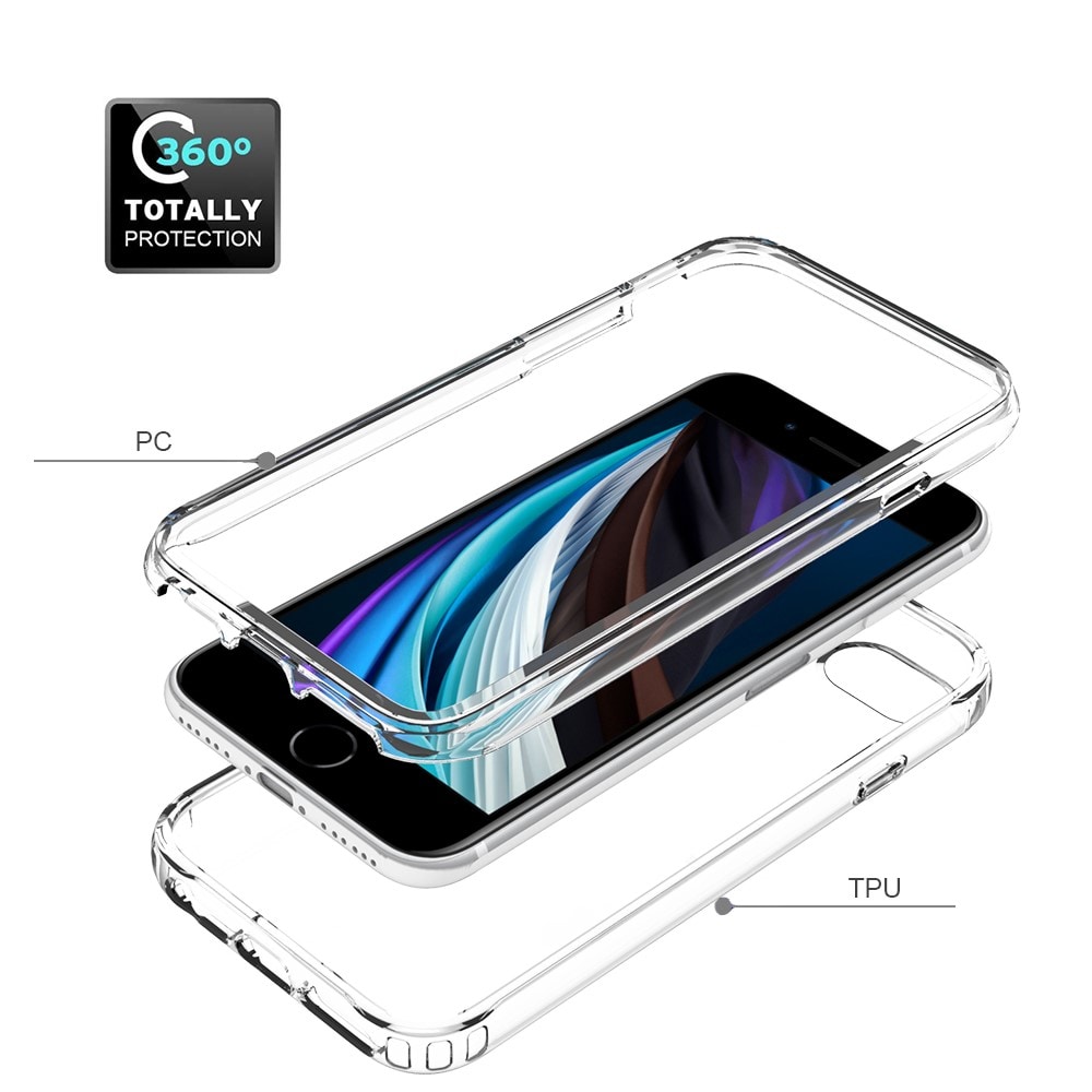 iPhone SE 2022 Mobilcover med beskyttelsesramme, Gennemsigtig