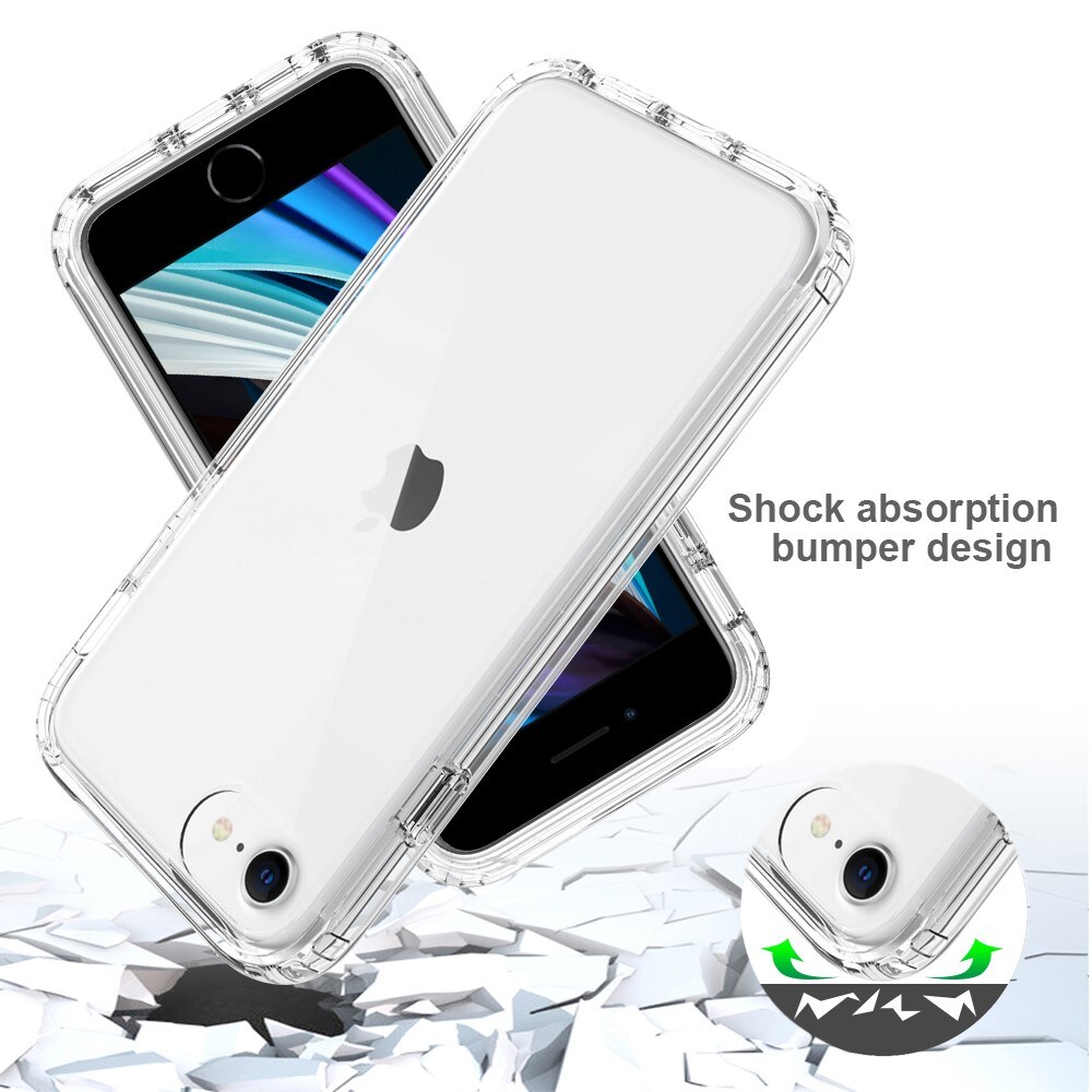iPhone SE 2022 Mobilcover med beskyttelsesramme, Gennemsigtig