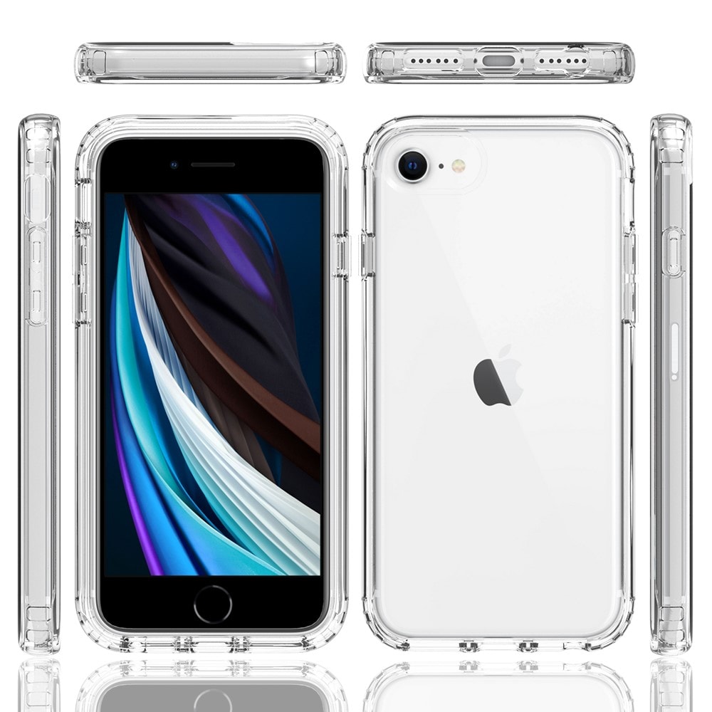 iPhone SE 2022 Mobilcover med beskyttelsesramme, Gennemsigtig