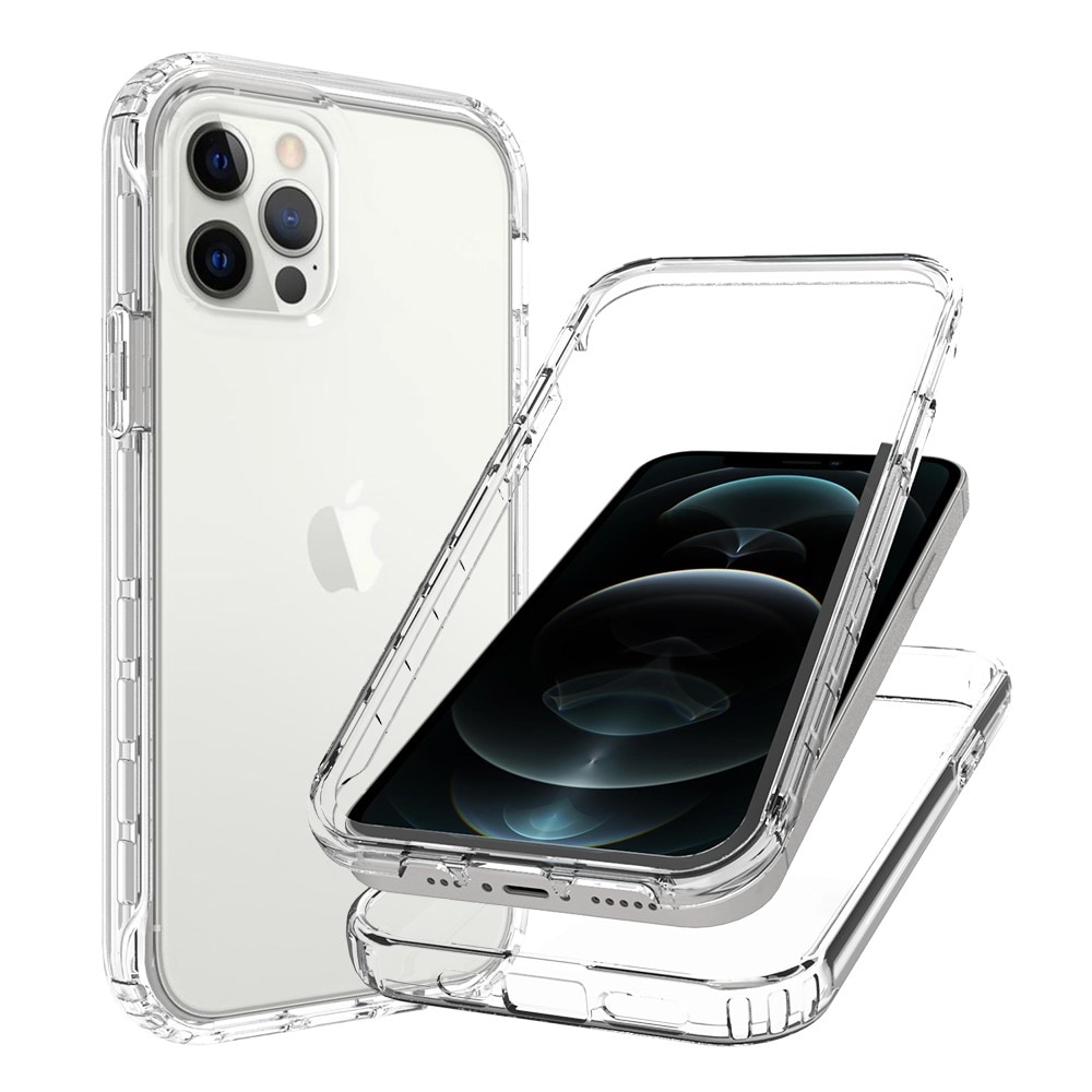 iPhone 12/iPhone 12 Pro Mobilcover med beskyttelsesramme, Gennemsigtig