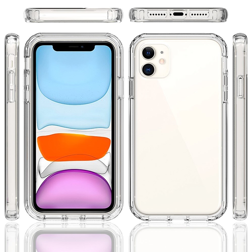iPhone 11 Mobilcover med beskyttelsesramme, Gennemsigtig