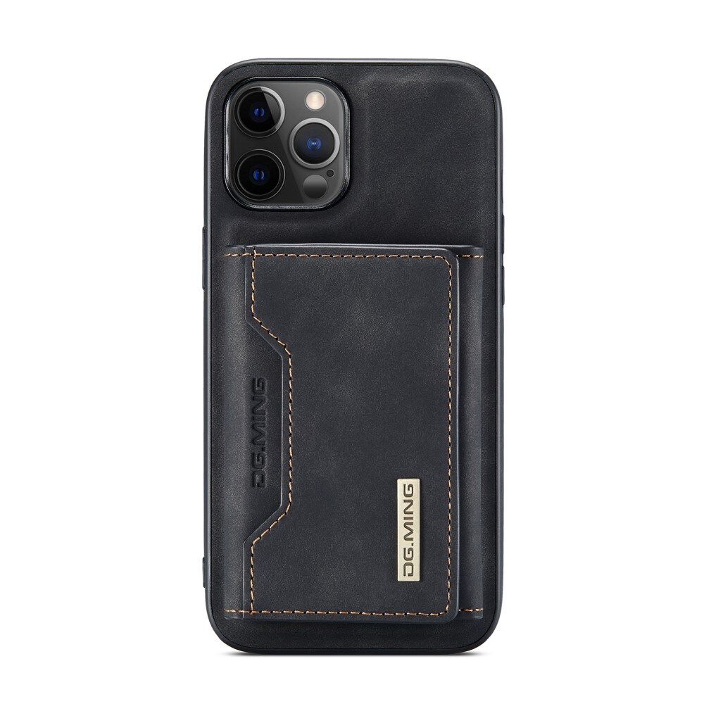 iPhone 12/iPhone 12 Pro Cover med aftagelig pung, Sort