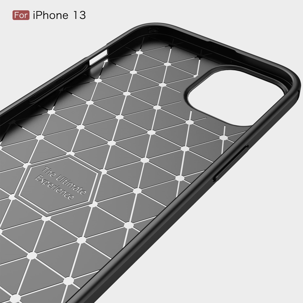 iPhone 13 TPU-cover Brushed, Sort