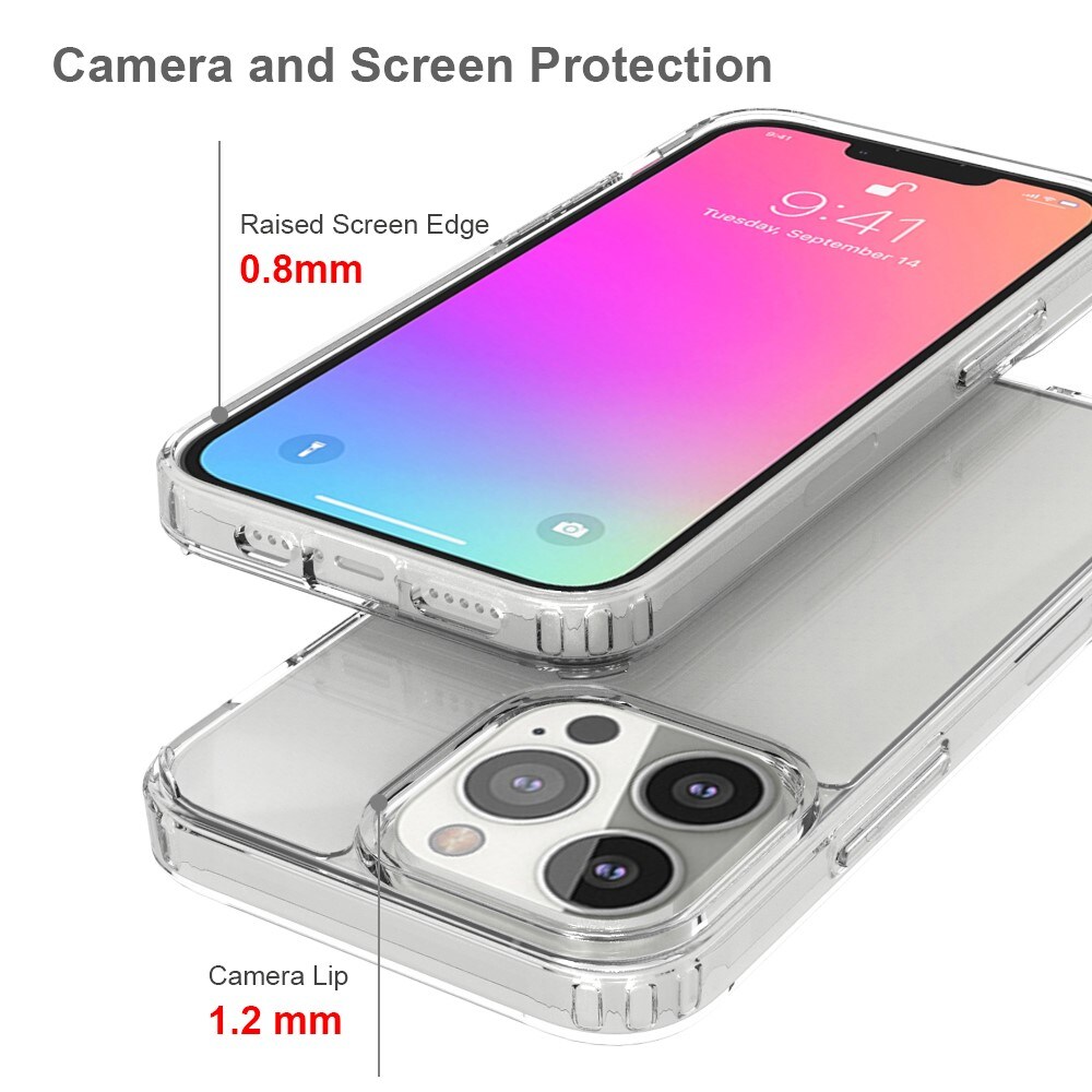 iPhone 13 Pro Crystal Hybrid-cover, Gennemsigtig