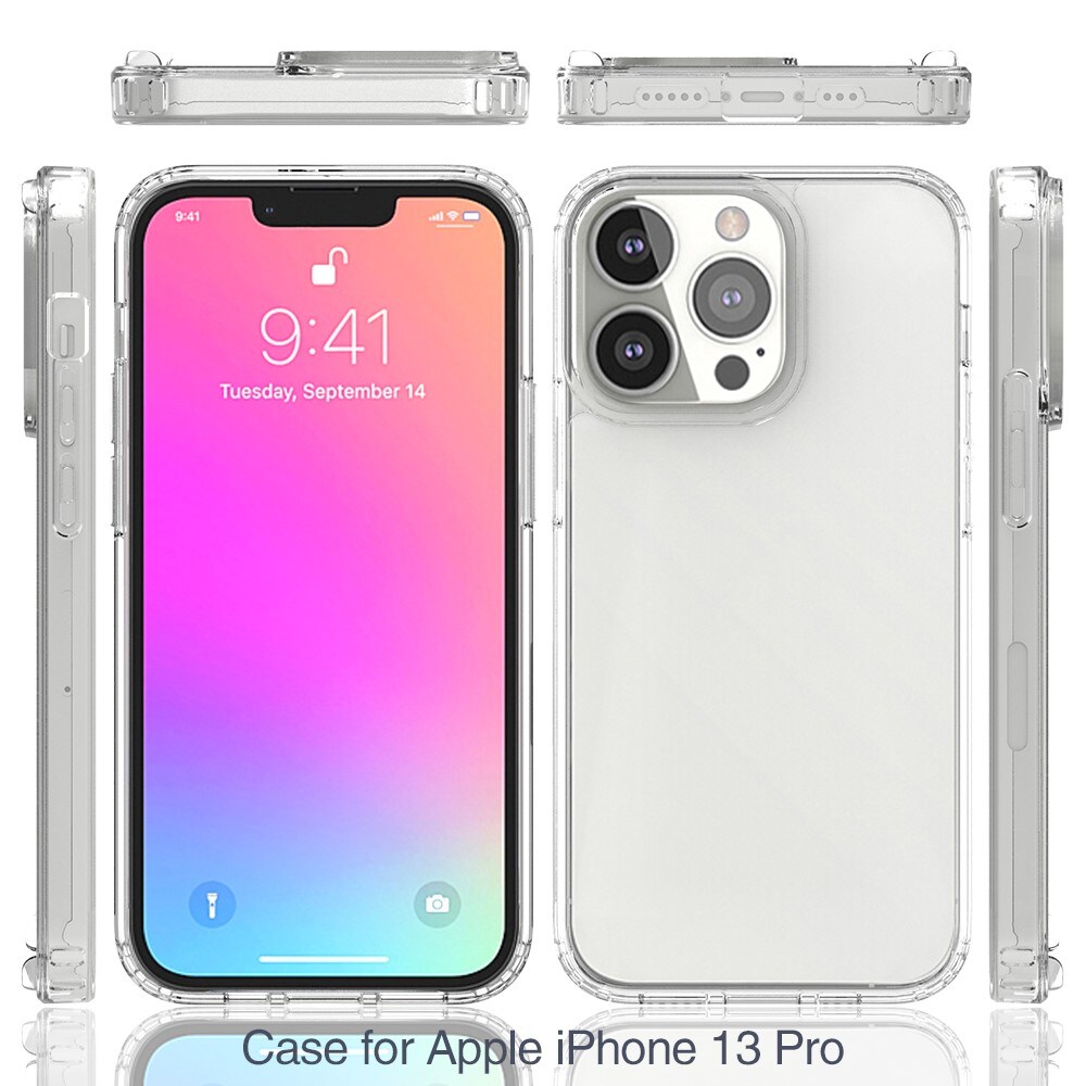 iPhone 13 Pro Crystal Hybrid-cover, Gennemsigtig
