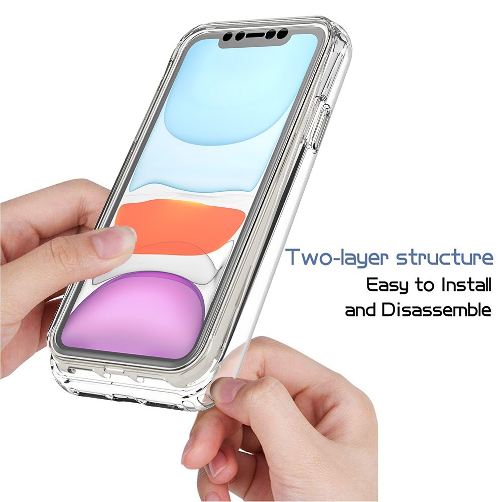 iPhone 11 Mobilcover Full Protection, Gennemsigtig