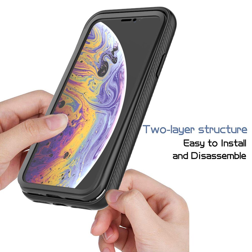 iPhone X/XS Mobilcover Full Protection, Sort