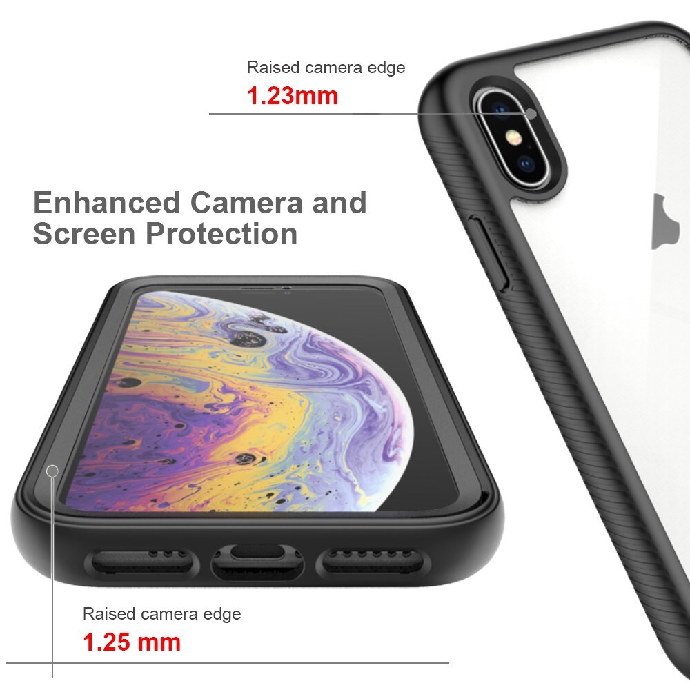 iPhone X/XS Mobilcover Full Protection, Sort