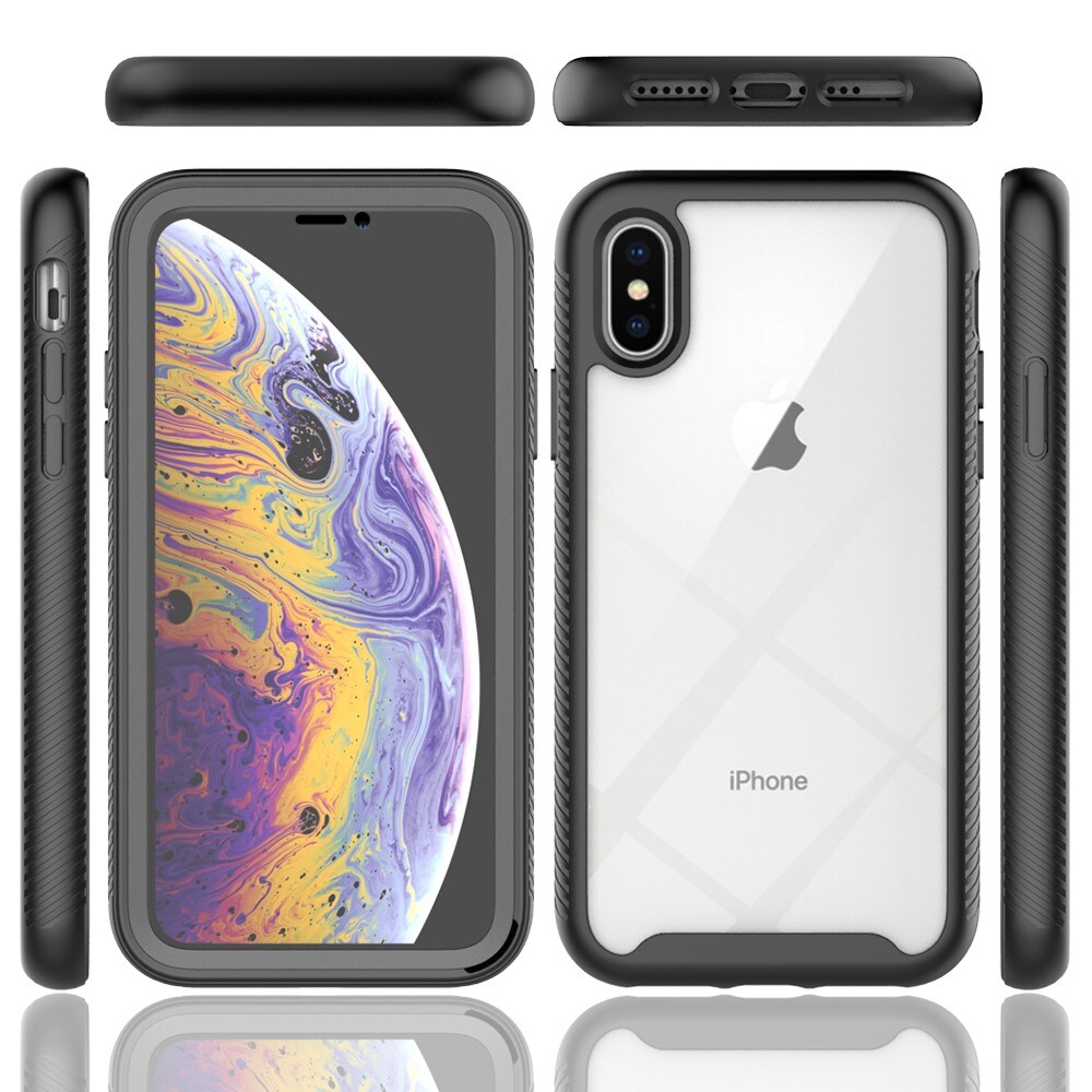 iPhone X/XS Mobilcover Full Protection, Sort