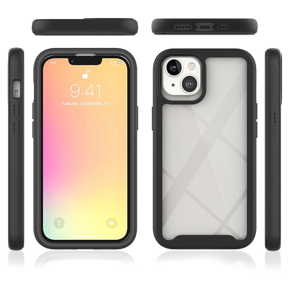 iPhone 13 Mobilcover med beskyttelsesramme, Sort