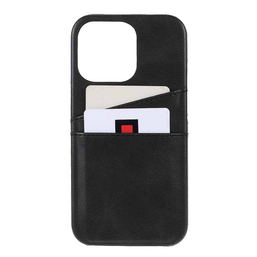 iPhone 13 Pro Max Smart cover med 2 kortholdere, Sort