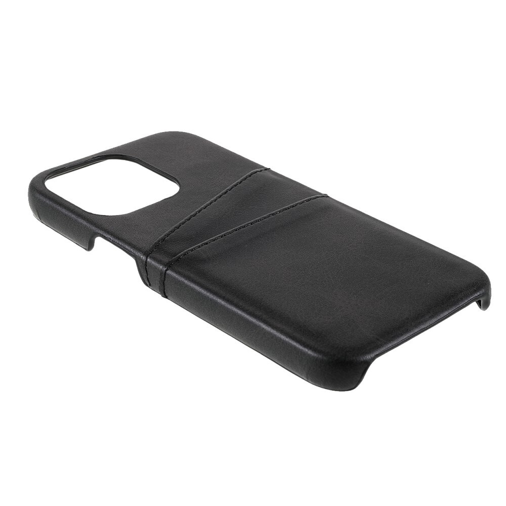 iPhone 13 Pro Max Smart cover med 2 kortholdere, Sort