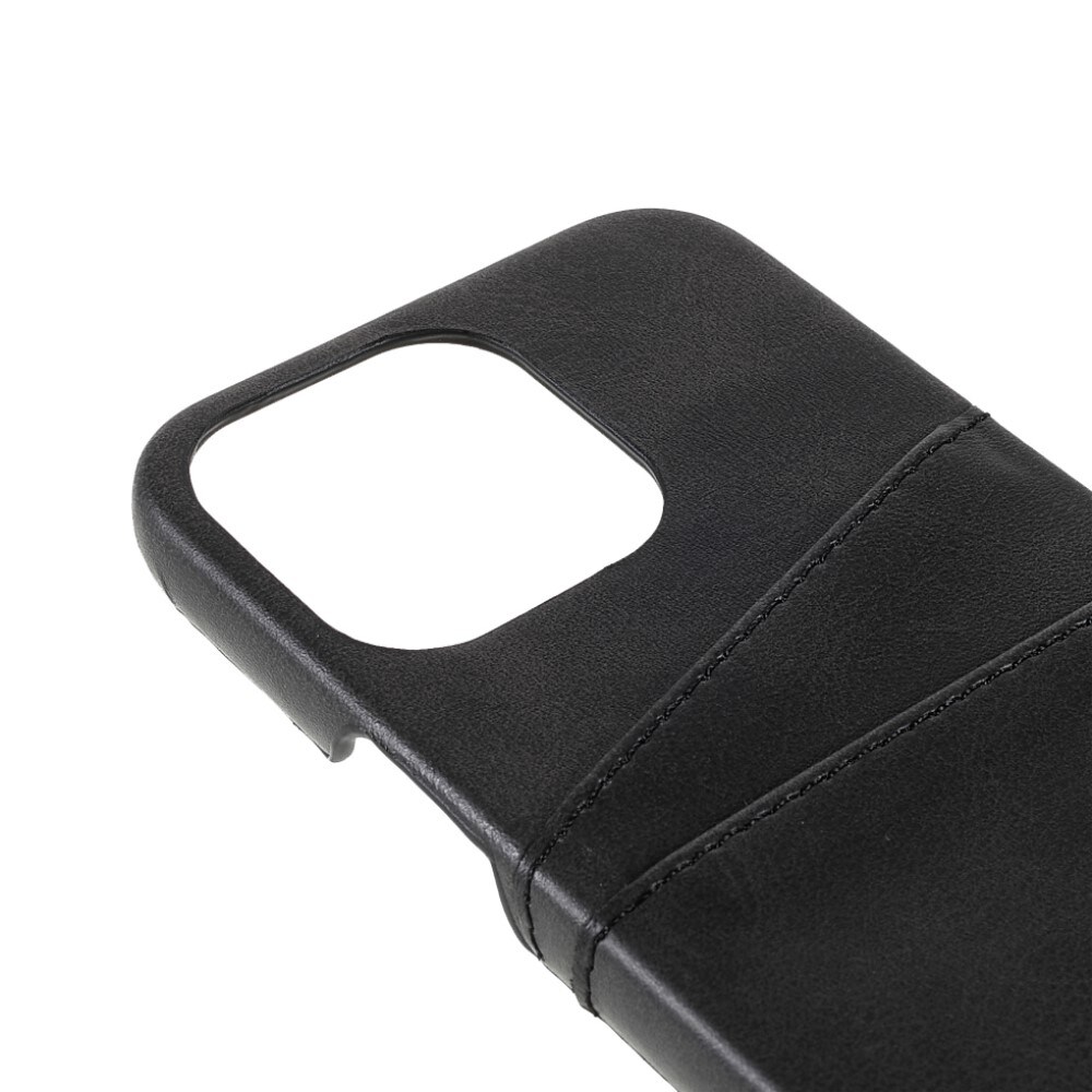 iPhone 13 Pro Max Smart cover med 2 kortholdere, Sort