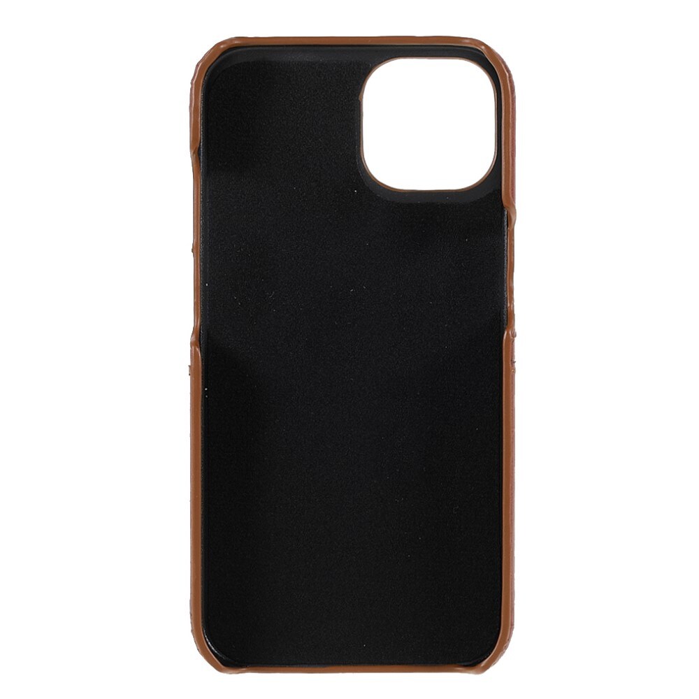 iPhone 13 Mini Smart cover med 2 kortholdere, Brun