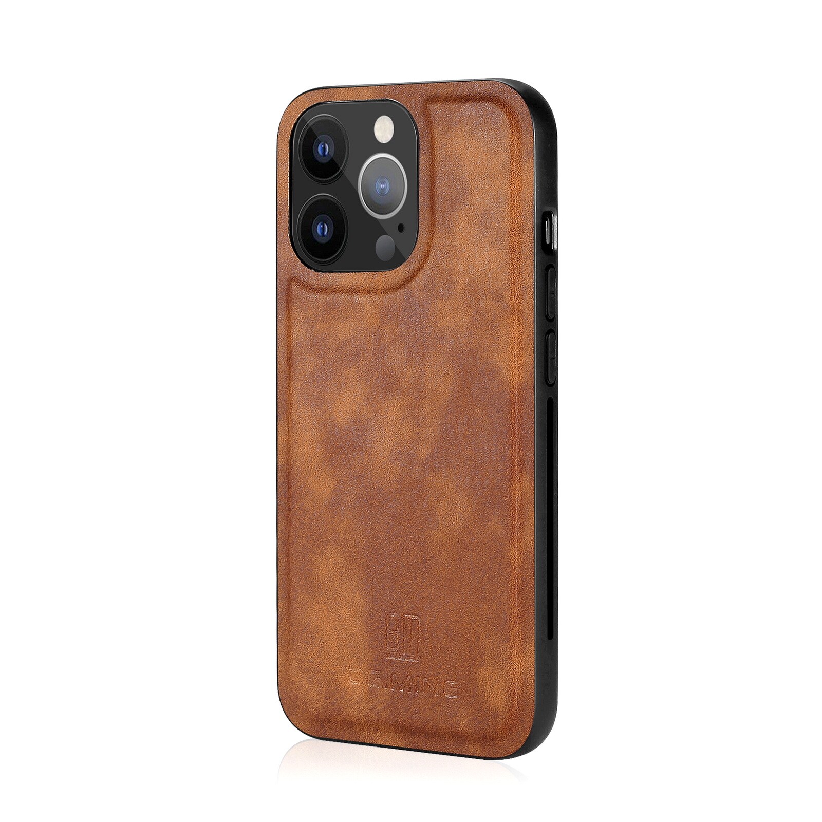 iPhone 13 Pro Max Pungetui med aftageligt cover, Cognac