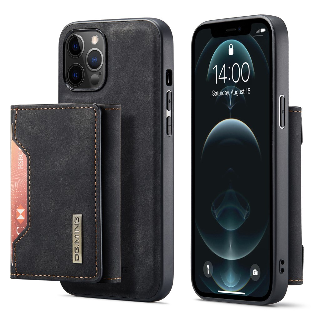 iPhone 13 Pro Cover med aftagelig pung, Sort