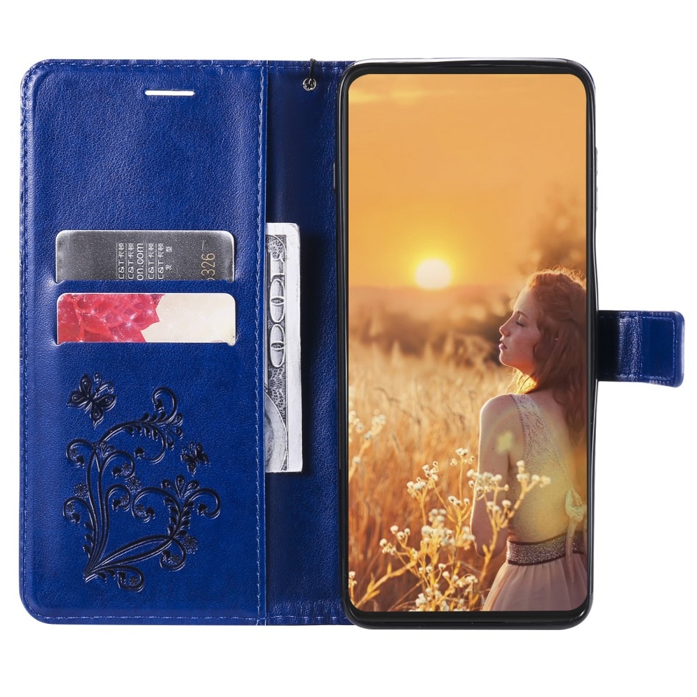 iPhone 13 Mobiletui med sommerfugle, Blå