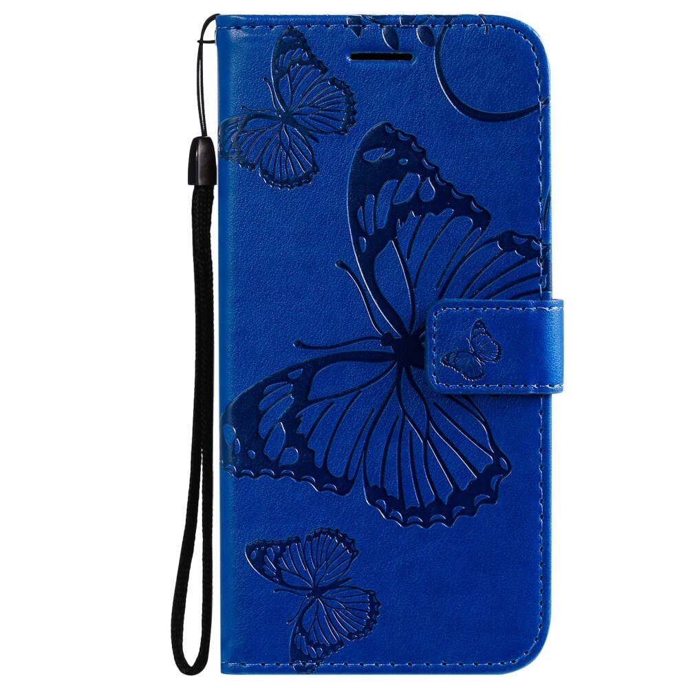 iPhone 13 Mini Mobiletui med sommerfugle, Blå