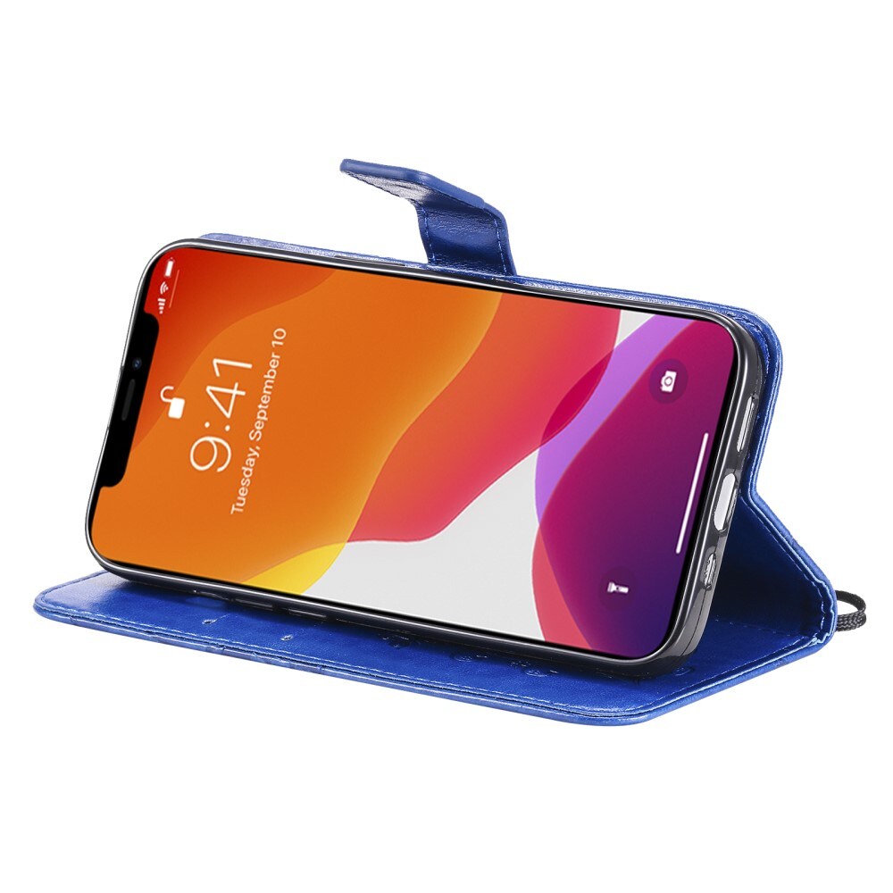 iPhone 13 Mini Mobiletui med sommerfugle, Blå