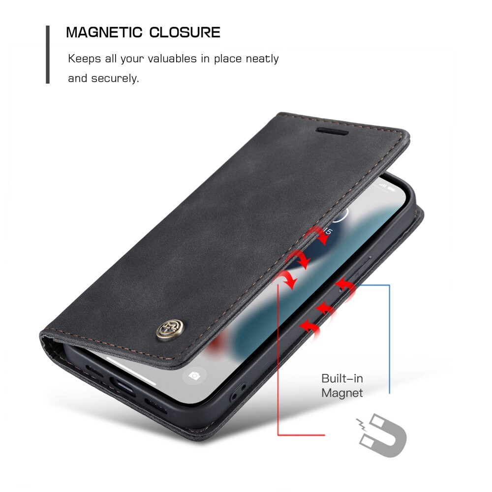 iPhone 13 Mini Slankt pungetui, Sort