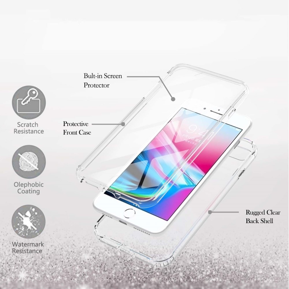 iPhone SE 2022 Mobilcover Full Protection, Gennemsigtig