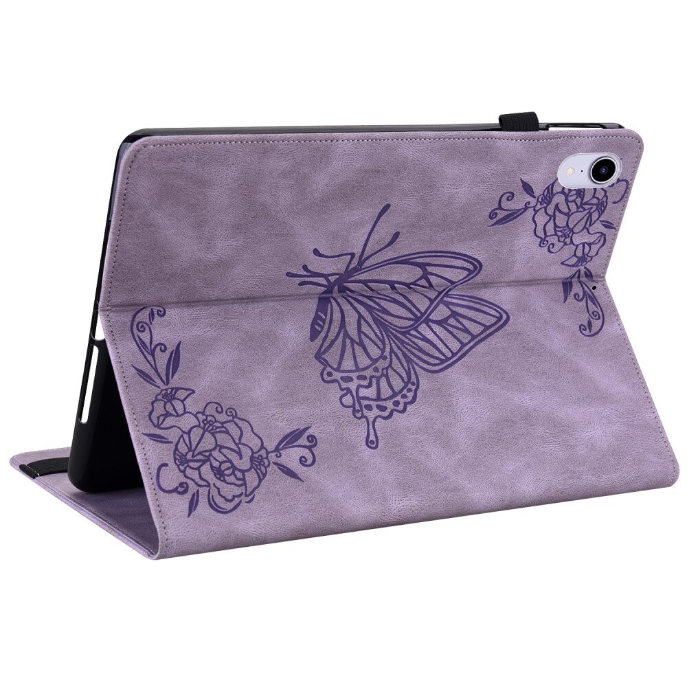 Apple iPad Mini 6th Gen (2021) Etui med sommerfugle, Lilla