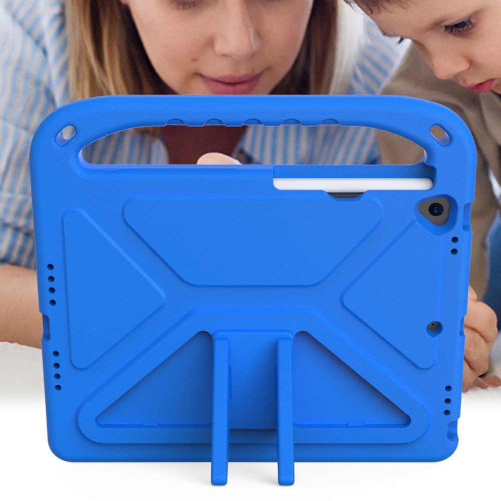 Apple iPad 10.2 9th Gen (2021) Stødsikkert cover/etui med håndtag - Perfekt til børn, Blå