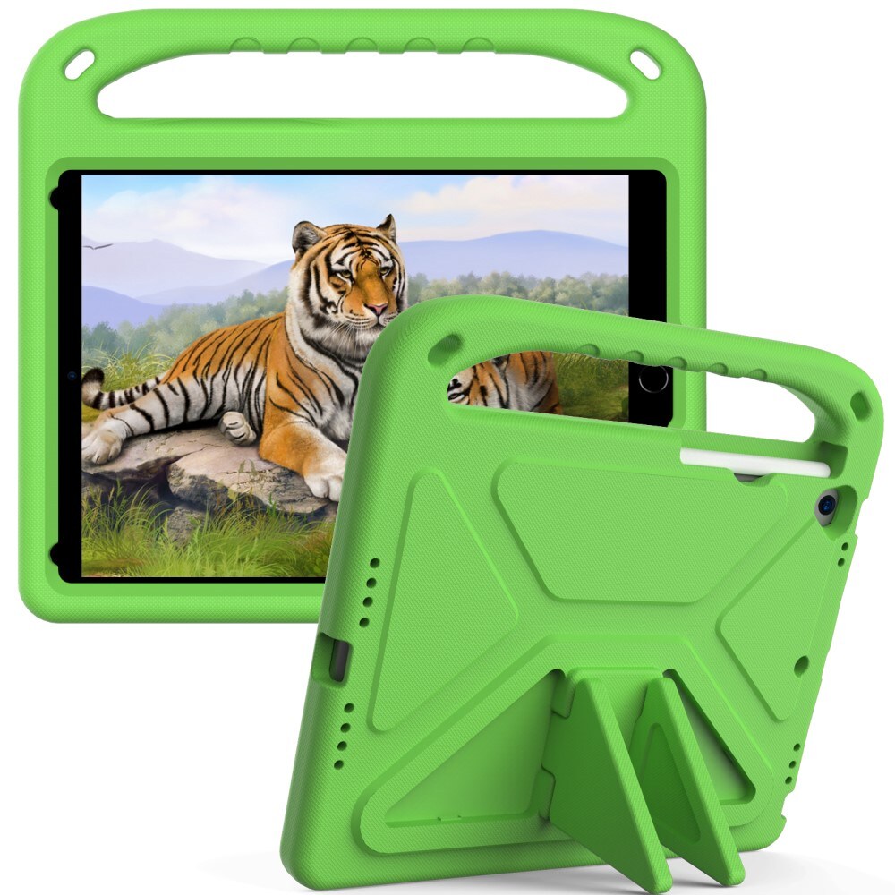 Apple iPad 10.2 7th Gen (2019) Stødsikkert cover/etui med håndtag - Perfekt til børn, Grøn