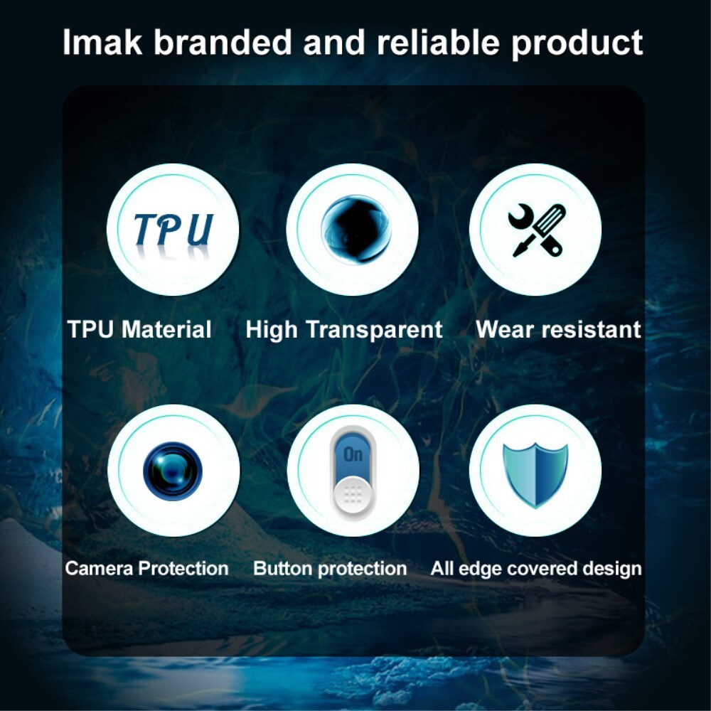 iPhone 13 Pro Max Cover i TPU, Gennemsigtig
