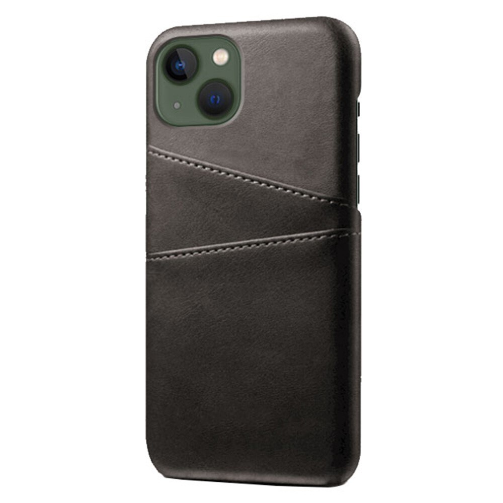 iPhone 14 Smart cover med 2 kortholdere, Sort