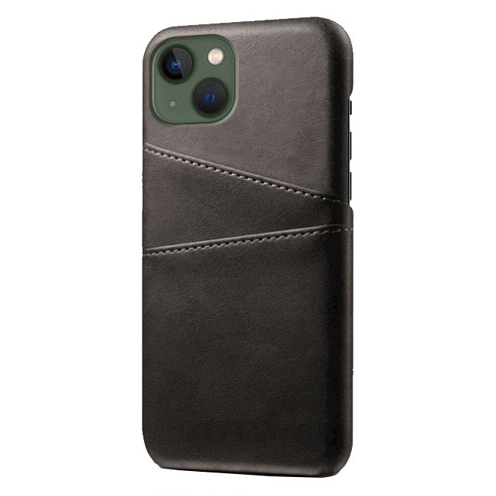 iPhone 14 Plus Smart cover med 2 kortholdere, Sort