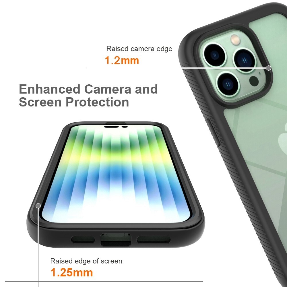 iPhone 14 Pro Mobilcover Full Protection, Sort