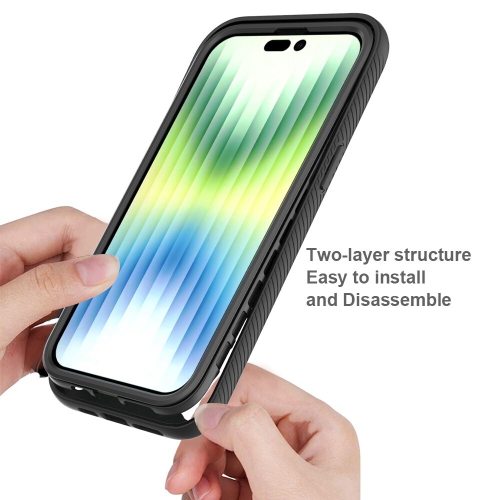 iPhone 14 Pro Mobilcover Full Protection, Sort